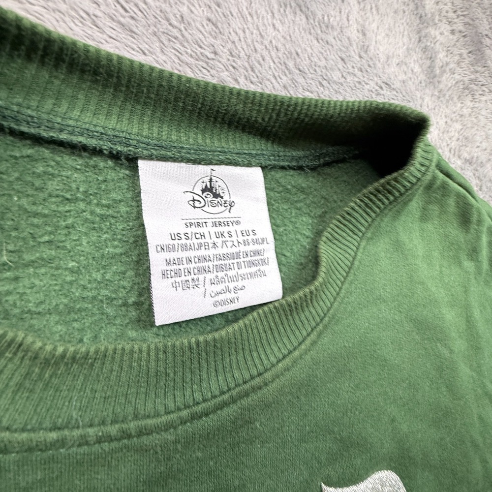 Mickey Mouse Sweatshirt Spirit Jersey Adult S Walt Disney World Green Fleece - Picture 4 of 8